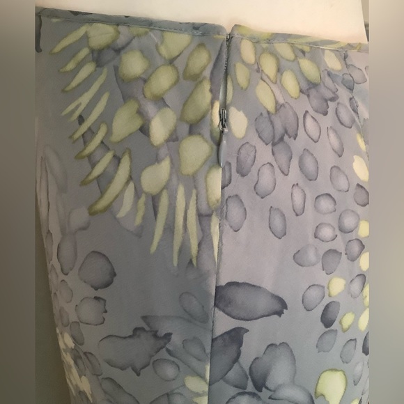 BCBGMaxAzria Silk Skirt w/ Flower Detail - Picture 3 of 5